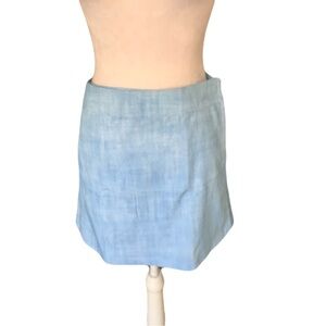 Ripskirt Hawaii Womens Small Sky Blue Mini Skirt Casual Hook & Loop Summer Beach